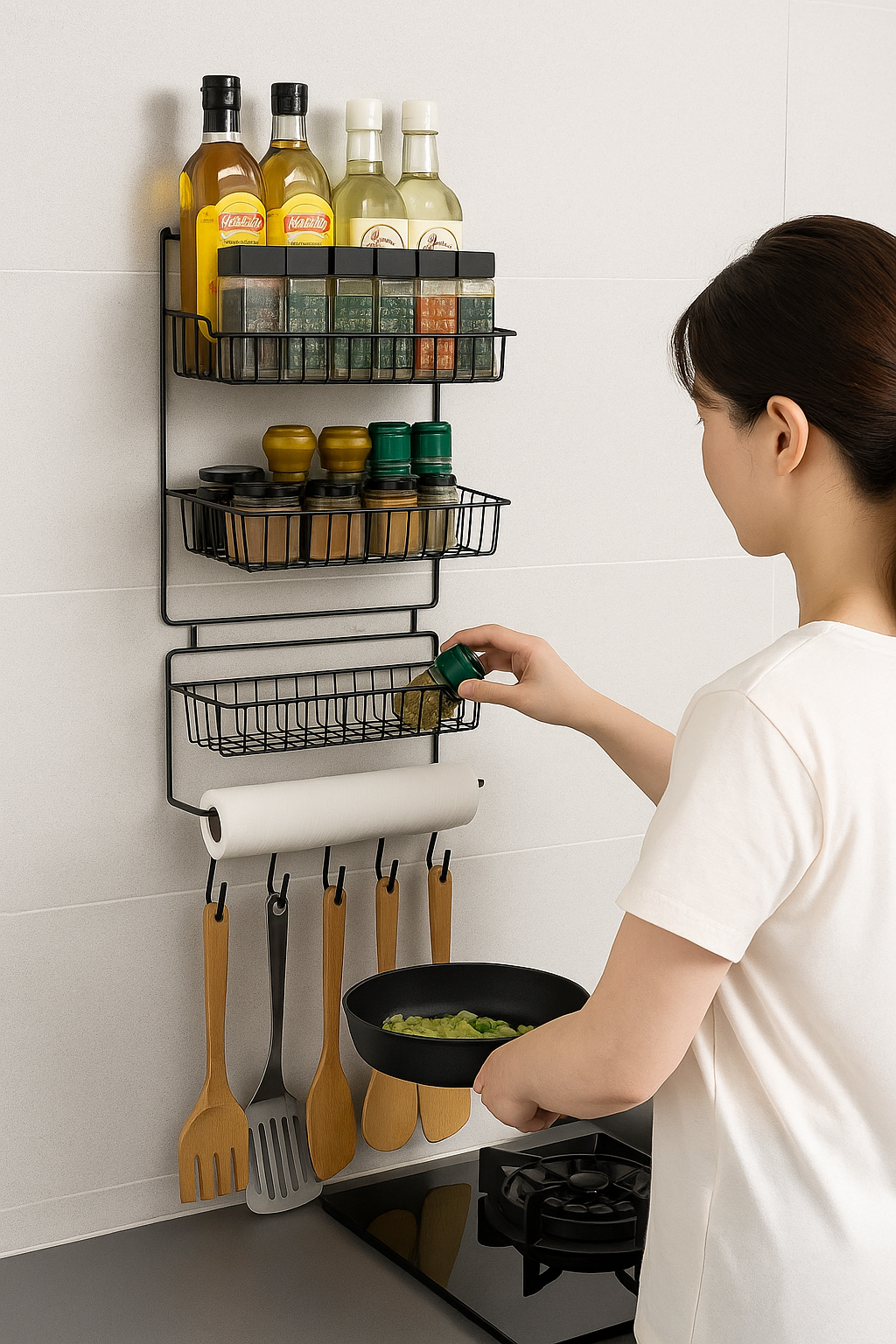 Multi-functional Refrigerator Side Shelf - Detachable