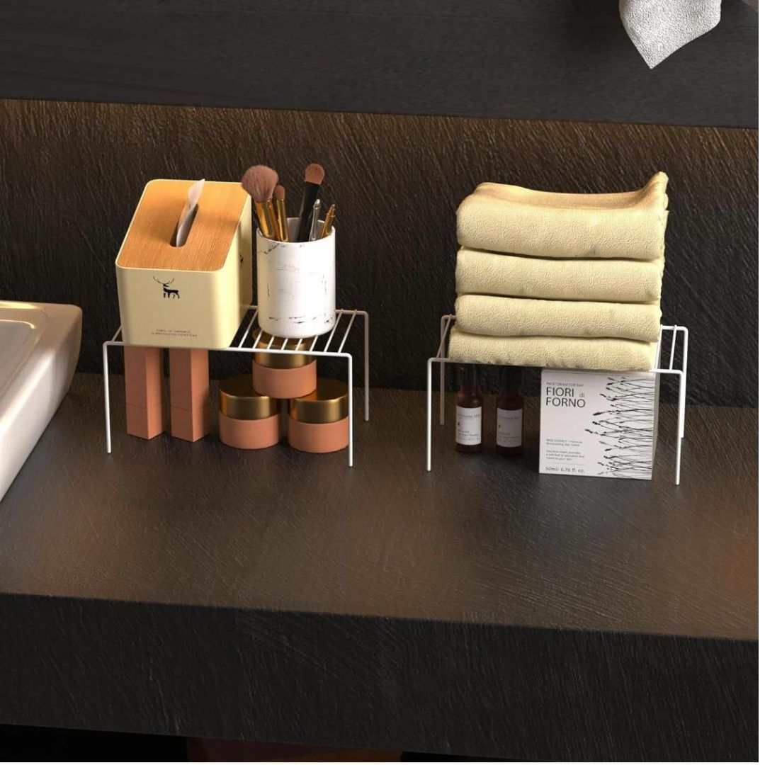 Mini Kitchen Cabinet Wire Storage Shelf